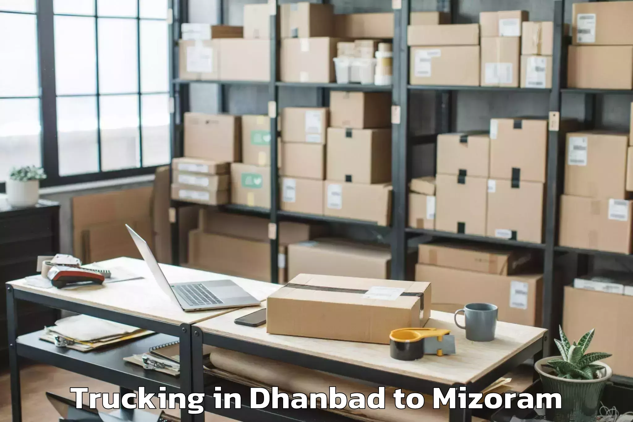 Efficient Dhanbad to Khawbung Trucking